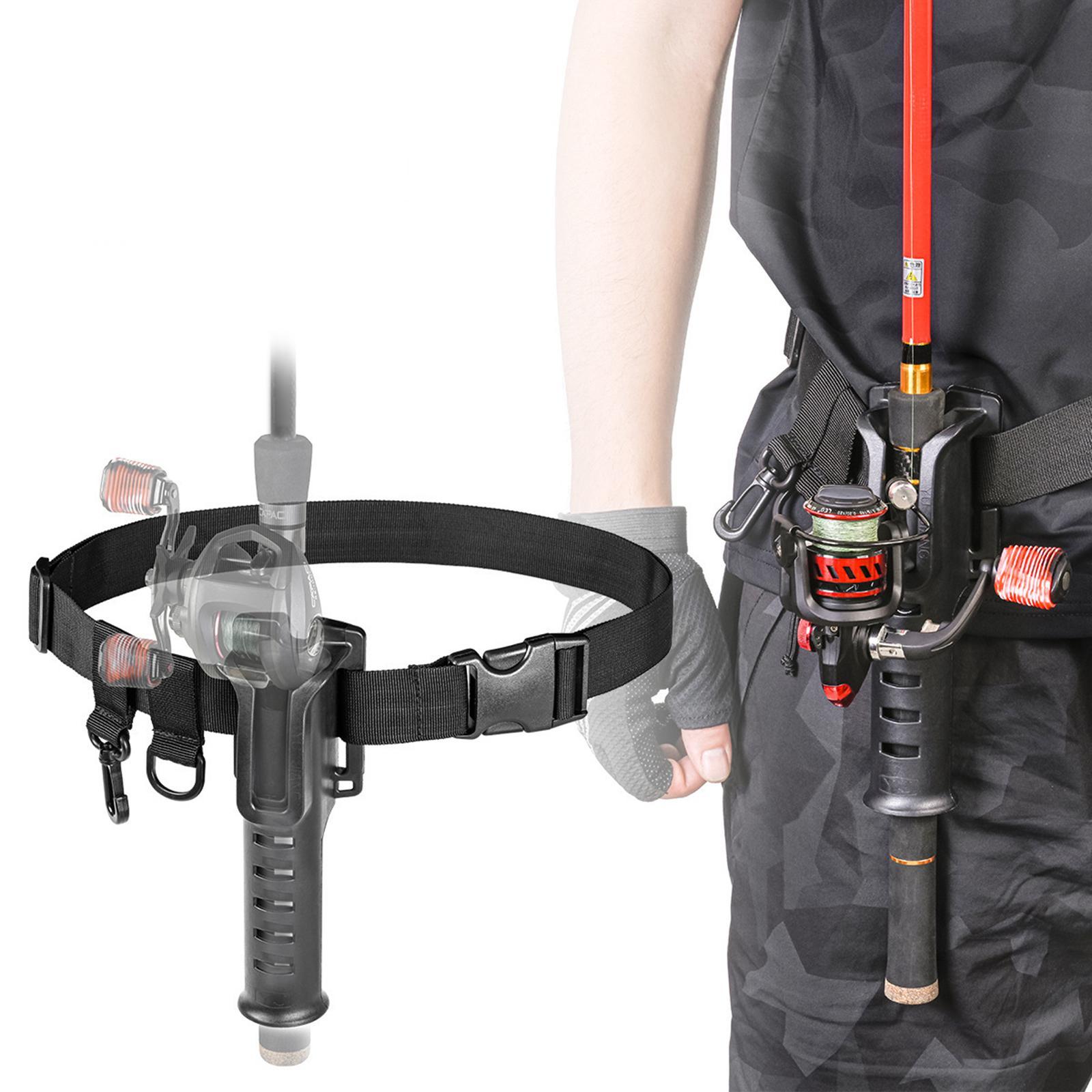 3Pcs Adjustable Fishing Rod Holder Waist Belt Lightweight Fishing Fight Belt