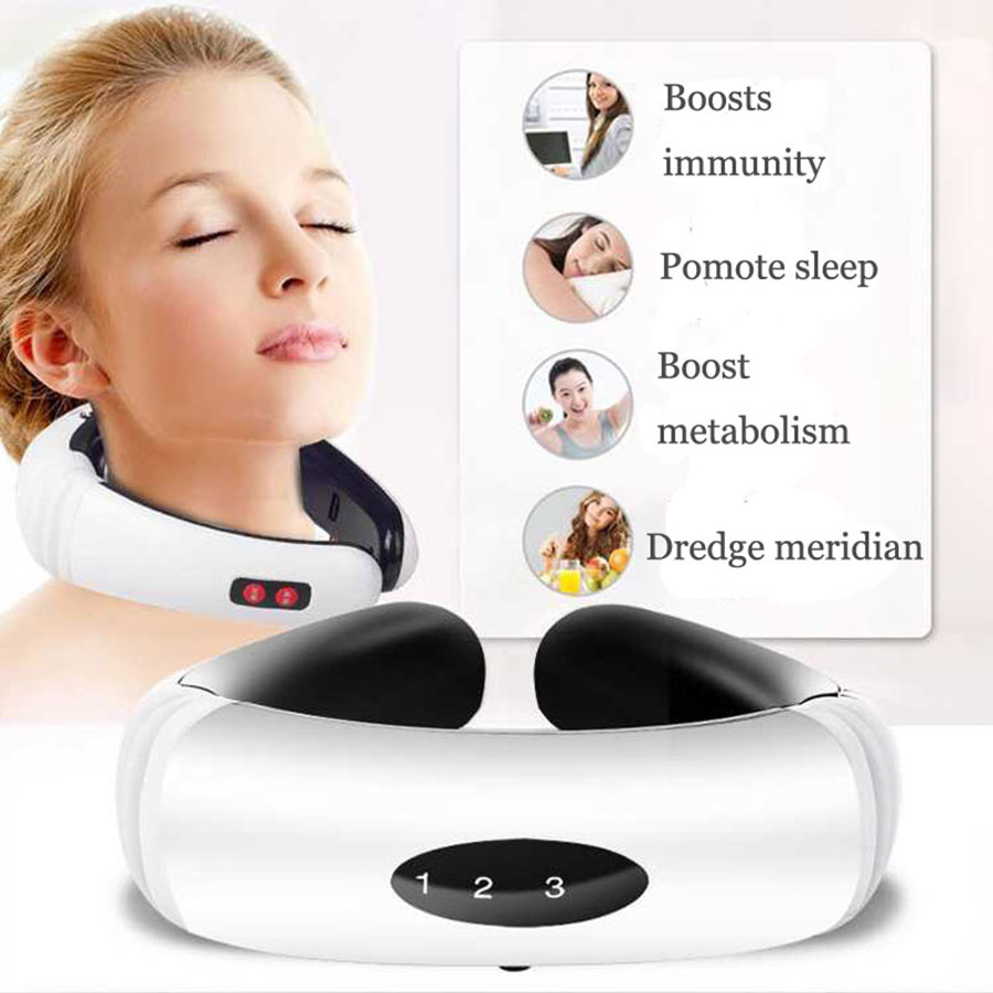 Máy massage cổ 3D cảm ứng xung điện từ 