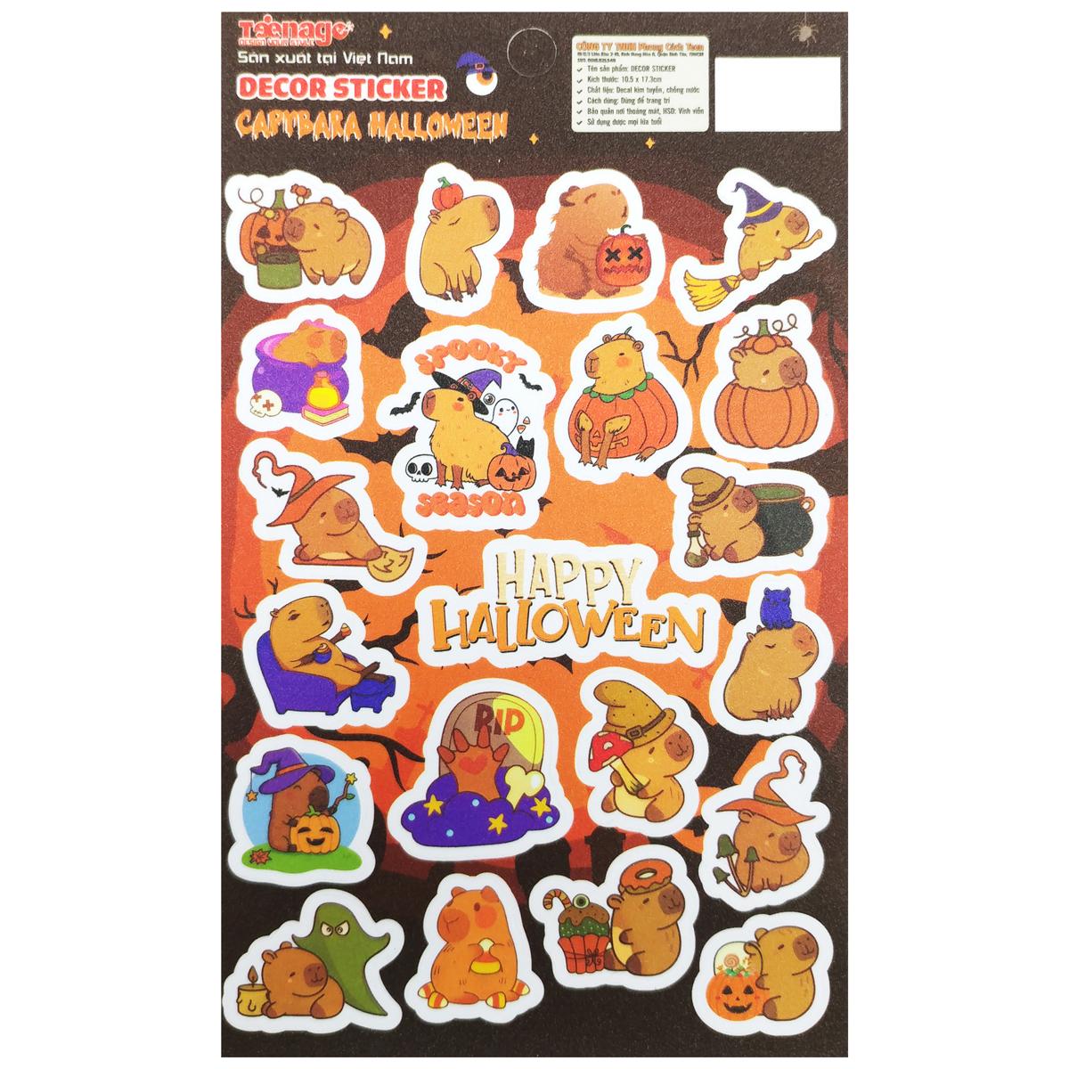 Sticker Kim Tuyến Halloween - Teenage KT-02 - Capybara