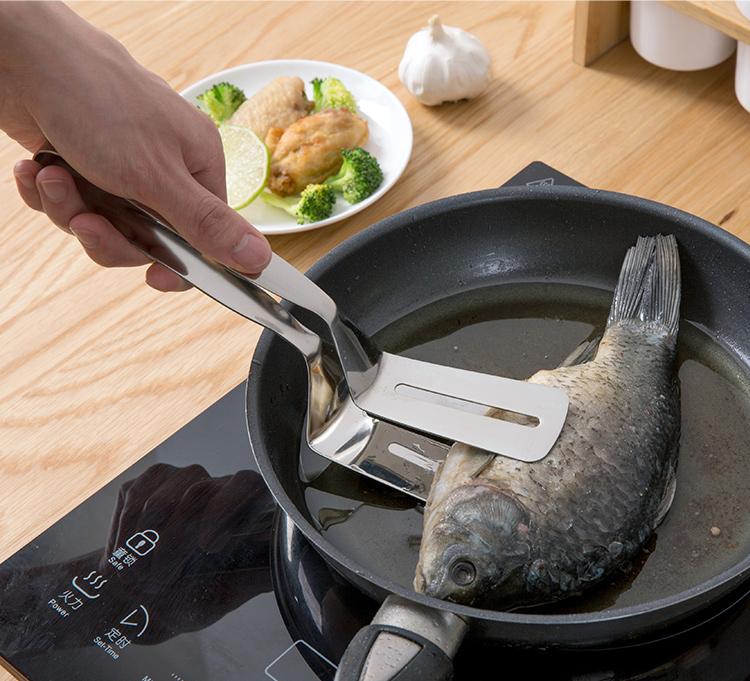 Thép không gỉ chiên xẻng chảo chiên chảo chiên xẻng bít tết