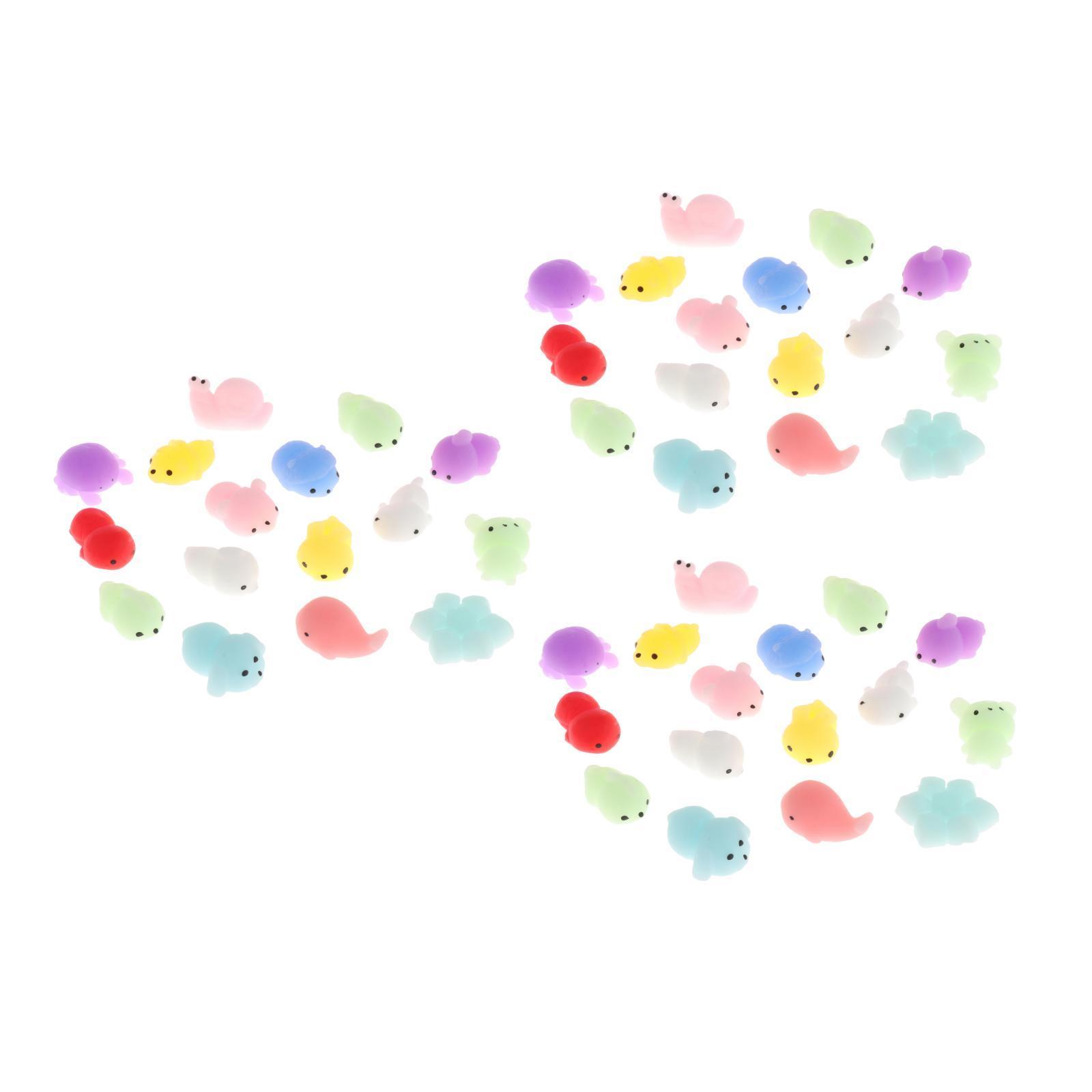 50Pcs Mini Squeezing Toys Sensory Toy Decoration Soft Interesting Relaxing Toy for Party Favors Birthday Gifts Easter Basket Stuffers Adults