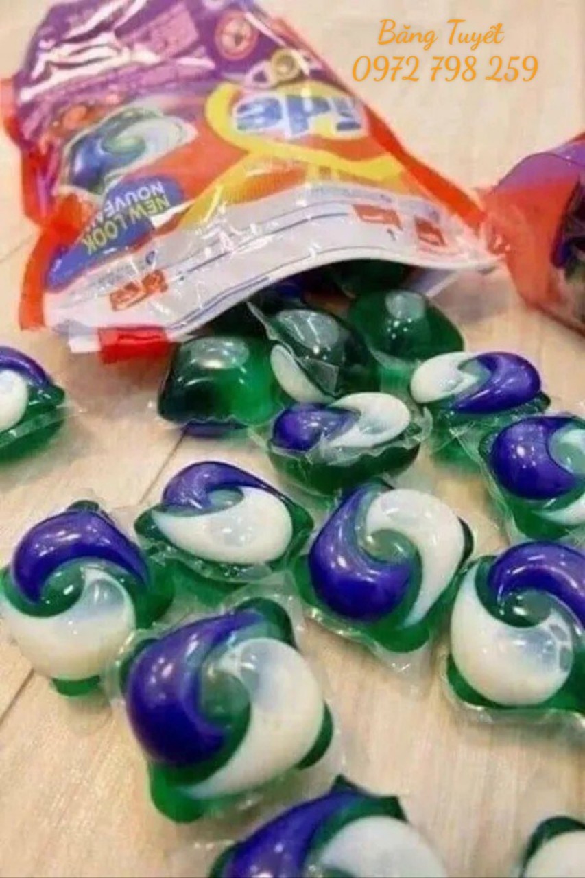 Viên giặt xả Tide Pods 3 trong 1 MỸ dễ tan trong nước, thơm, sạch, giữ màu ,mềm vải