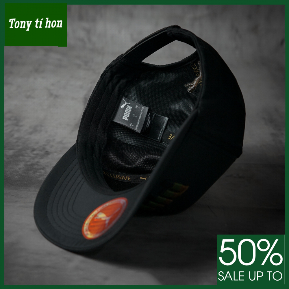 Tony tí hon - Mũ/nón kết lưỡi trai PM thêu nổi chữ báo sư tử thời trang nam nữ cao cấp - màu trắng