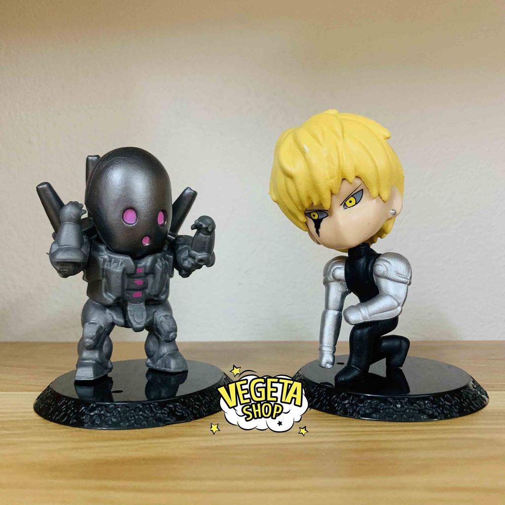 Mô hình One Punch Man - Saitama Genos Tatsumaki Lốc xoáy Bang Metal Knight Hiệp sỹ kim loại Mumen Rider - Cao 8~10,5cm
