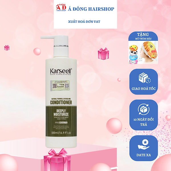 Dầu xả Karseell Deeply Moisture Conditioner dưỡng ẩm cho tóc khô da đầu nhạy cảm 500ml