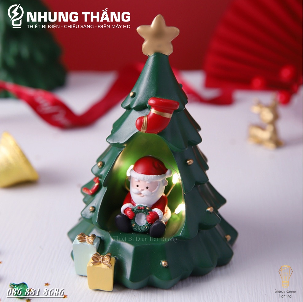 Quà Tặng Giáng Sinh - Nhiều Mẫu Đèn Ngủ Ông Già Noel Và Người Tuyết Siêu Dễ Thương - Trang Trí Giáng Sinh - Dùng Pin