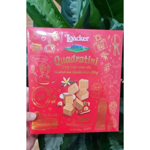 BÁNH XỐP LOACKER FINEST WAFERS 250GR - HỘP VUÔNG