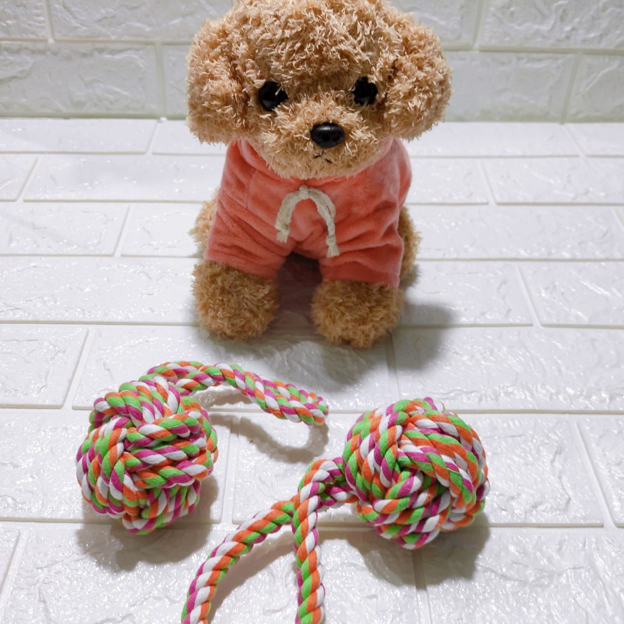 Đồ Chơi Bóng Dây Thừng Cầm Tay Hình Quả Cầu Cho Chó