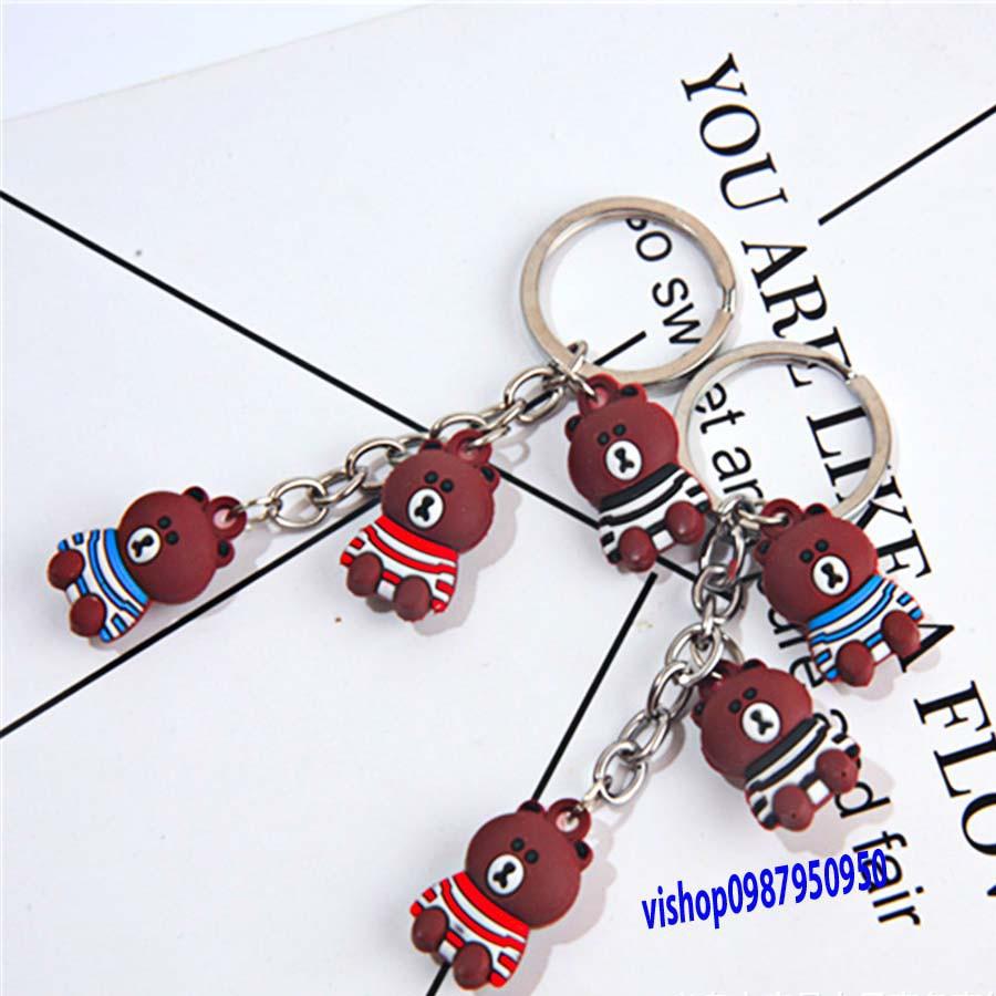 MÓC KHÓA GẤU BUỒN BROWN-j42