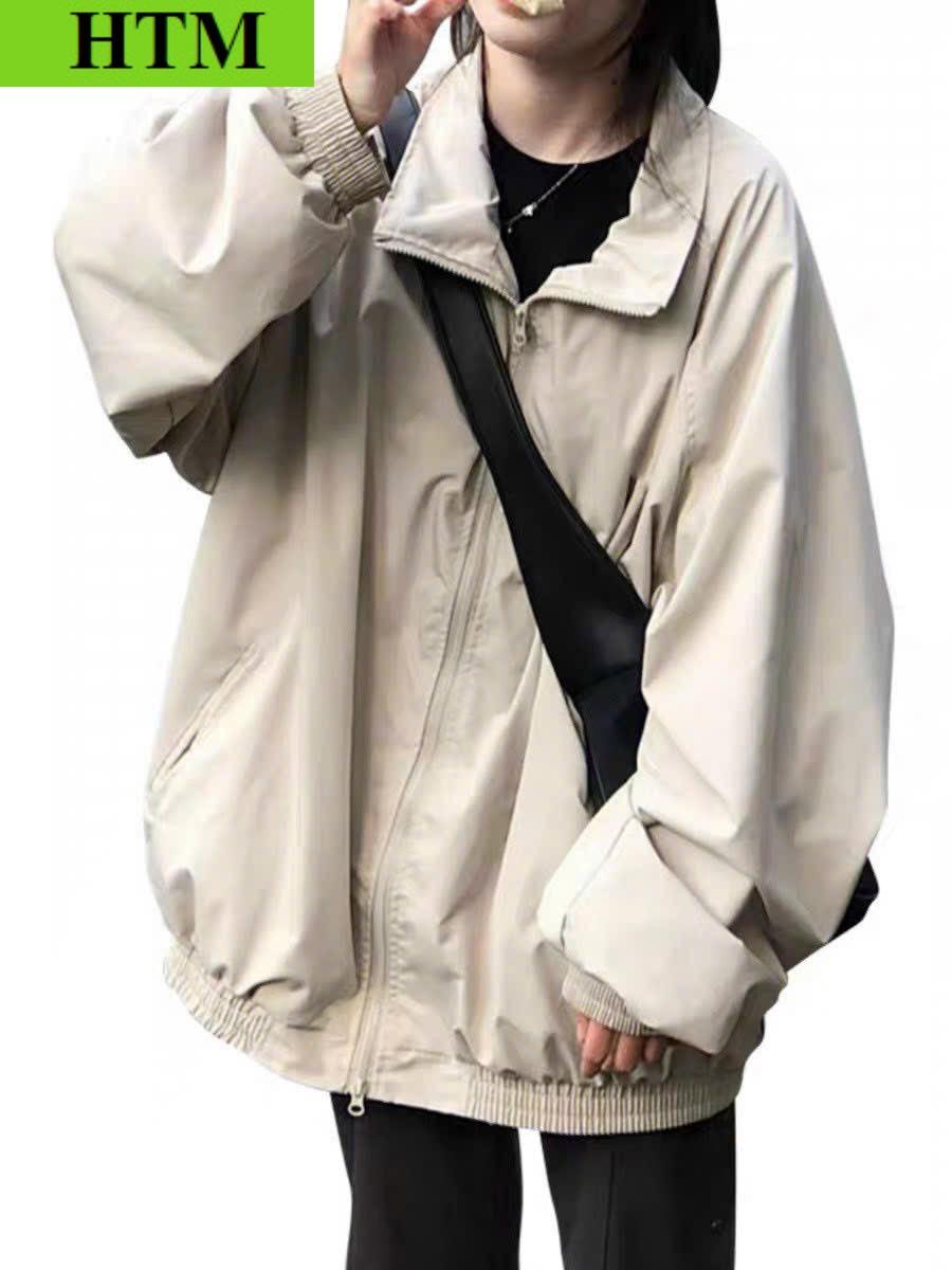 Áo Khoác Dù Nam Nữ LOCAL Màu Đen Phối Theo Phong Cách Hot Trend Đơn Giản Cực Kì Năng Động Mặc Mát Mẻ Cute HTM FASHION