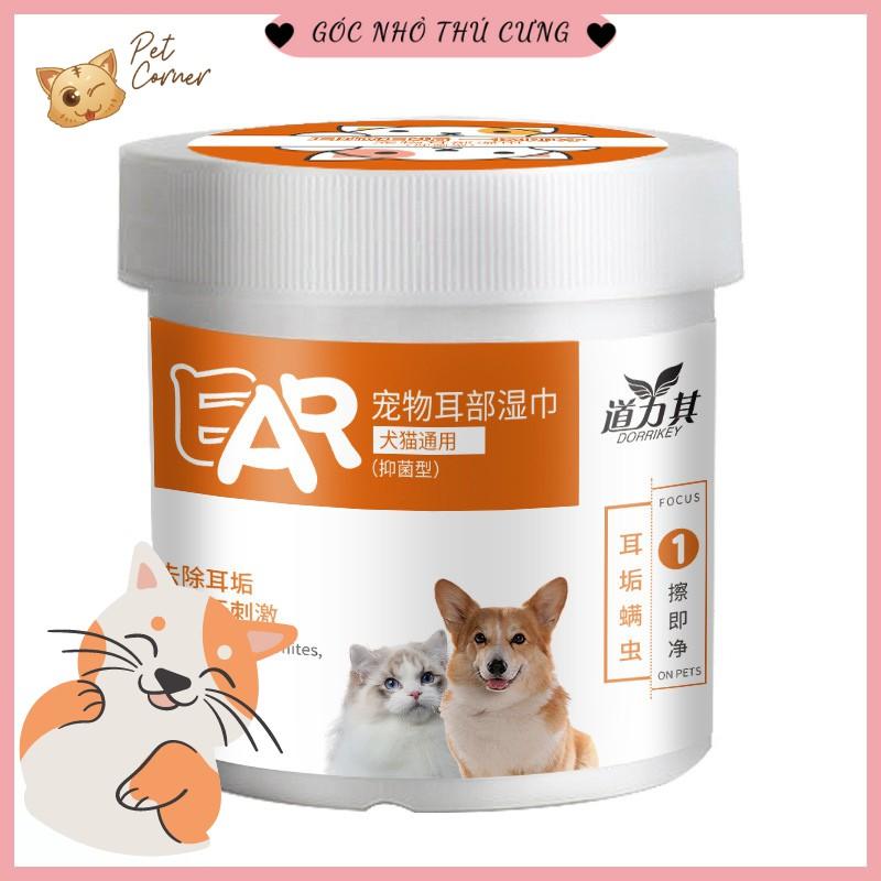 Khăn ướt lau mắt và tai cho thú cưng Dorrikey