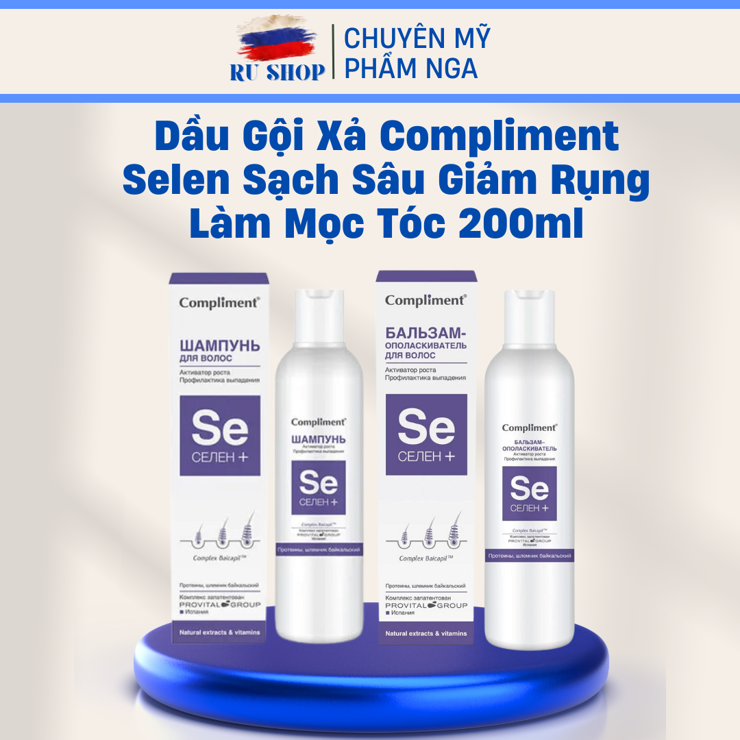 Dầu gội Selen Compliment kích mọc và giảm rụng tóc