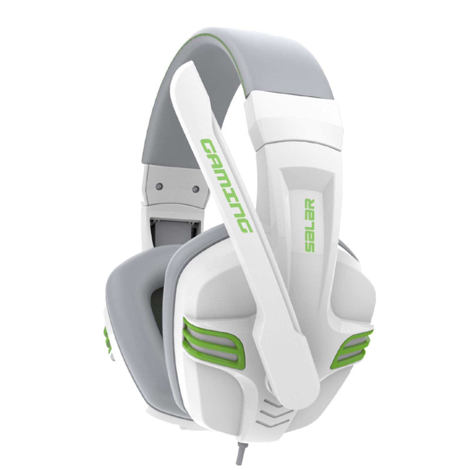 3.5mm Stereo Gaming Headset Wired Headphone with Mic Noise Cancelling