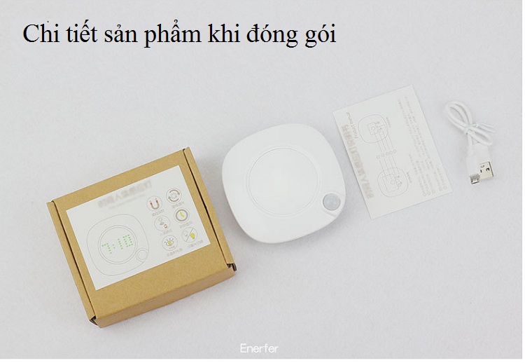 Đèn Ngủ Dán Tường Kiêm Đồng Hồ Mini Tiện Lợi