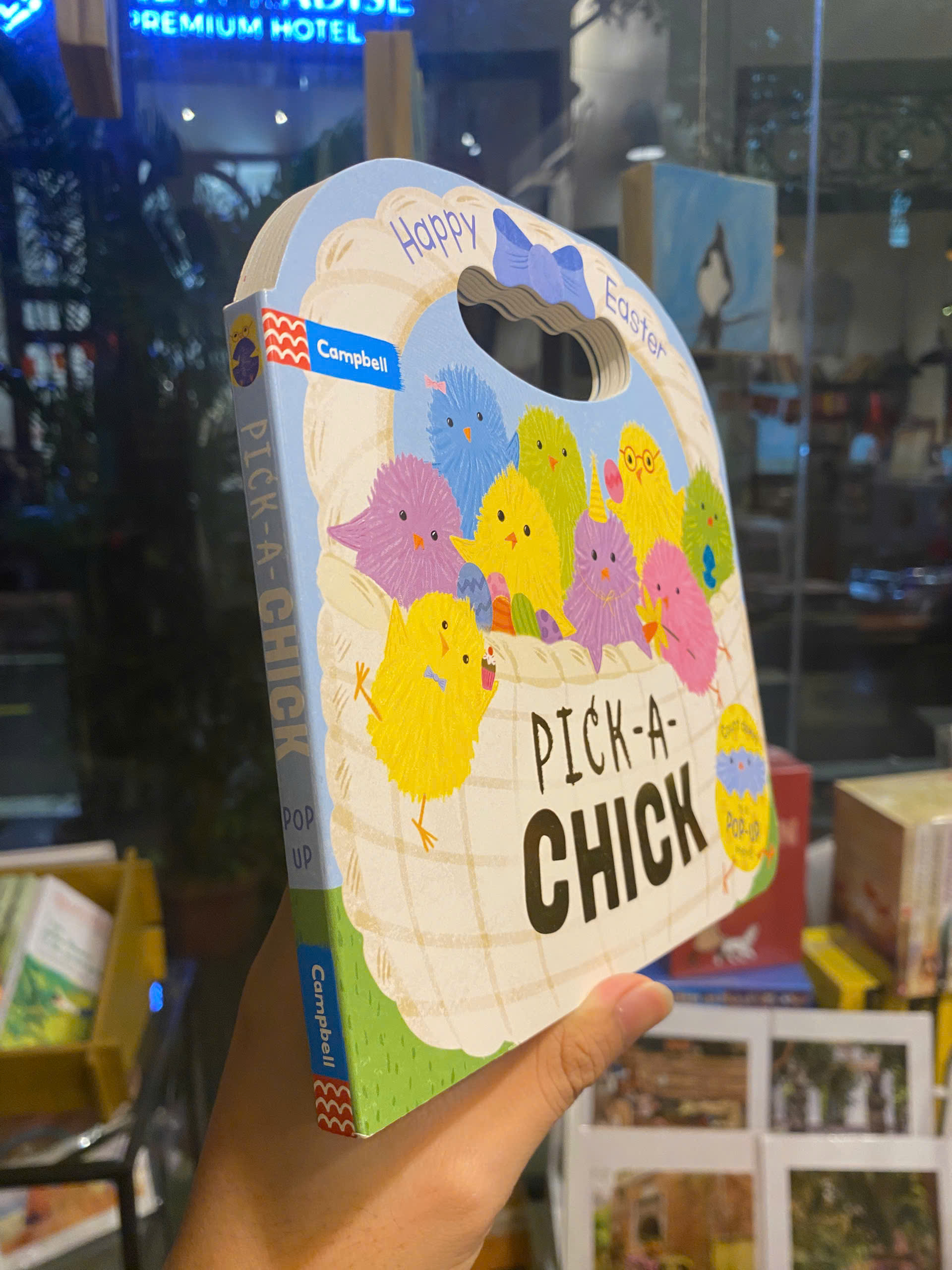 Sách - Pick-a-Chick: Happy Easter (Campbell Books) | English Children Book / Colorful Illustrated