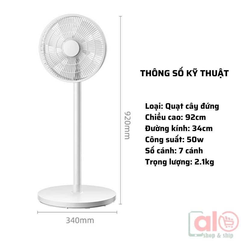 Quạt Cây Đứng Hoặc Lửng Quạt Điện Điều Khiển Từ Xa Có Hẹn Giờ 7 Cánh 3 Tốc Độ Gió Sang Trọng Siêu Mát