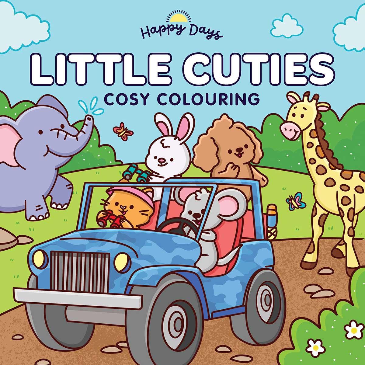 Sách Happy Days - Little Cuties Cosy Colouring