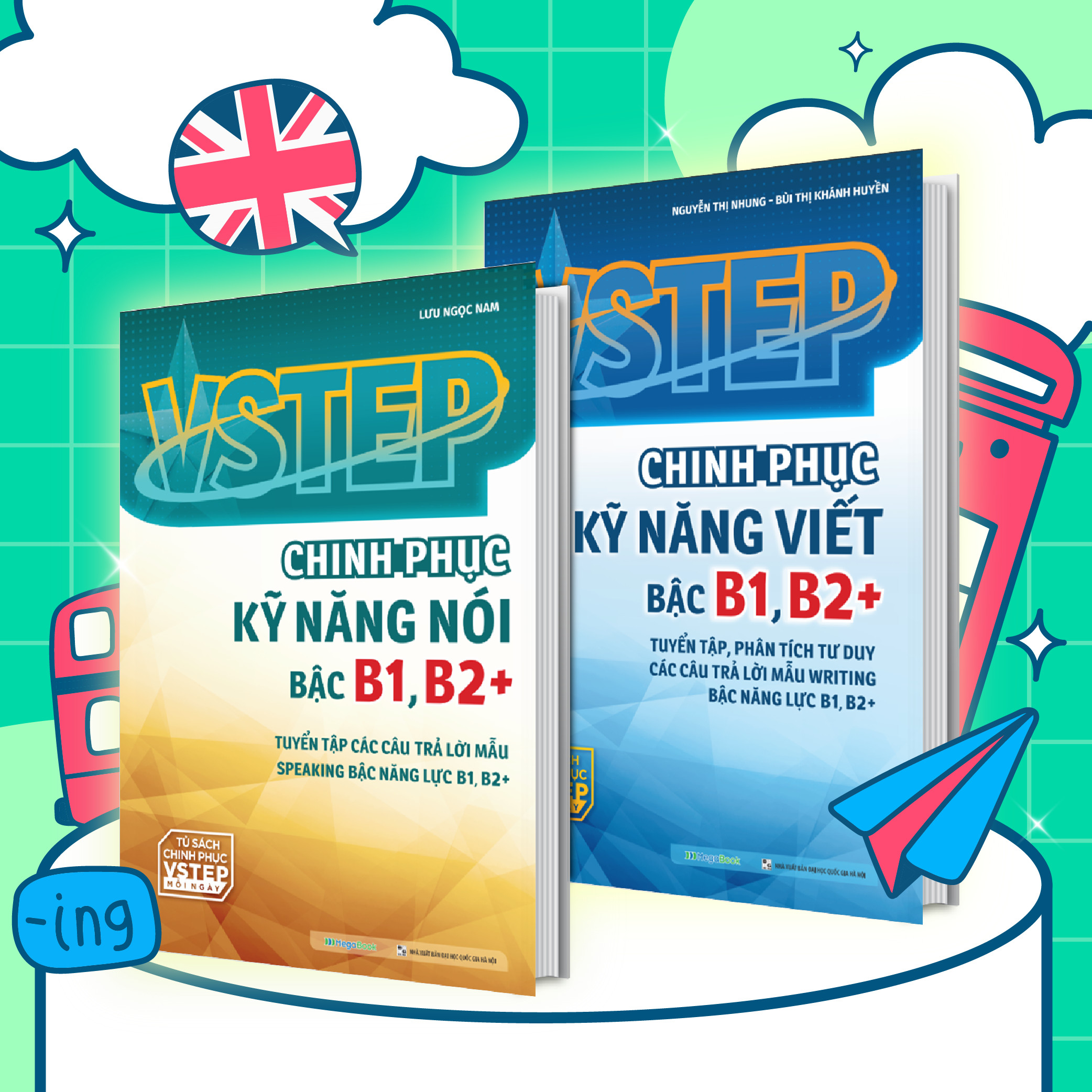 Combo VSTEP - Chinh phục kỹ năng Viết và Nói bậc B1, B2+ (2 cuốn)