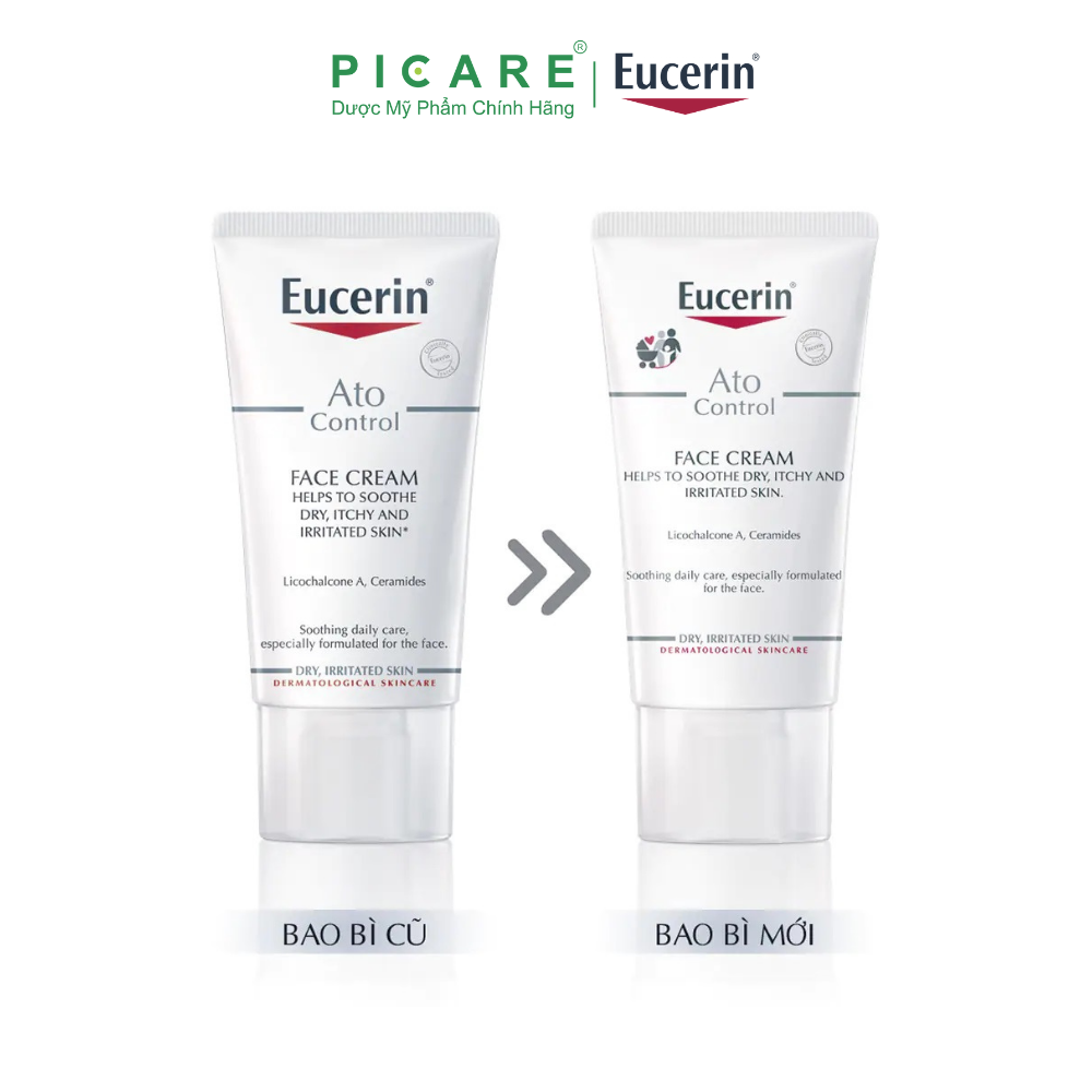 Kem dưỡng da mặt chàm khô Eucerin AtoControl Face Cream