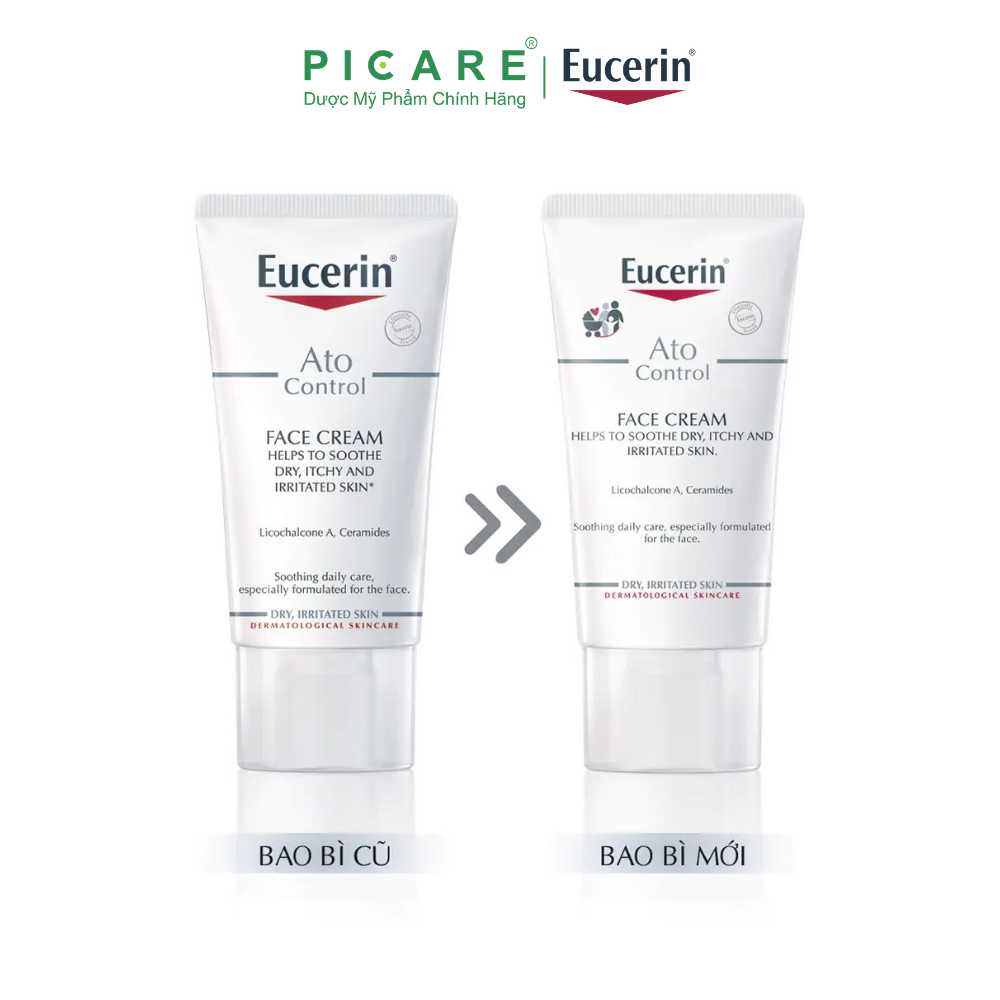 Kem dưỡng da mặt chàm khô Eucerin AtoControl Face Cream 