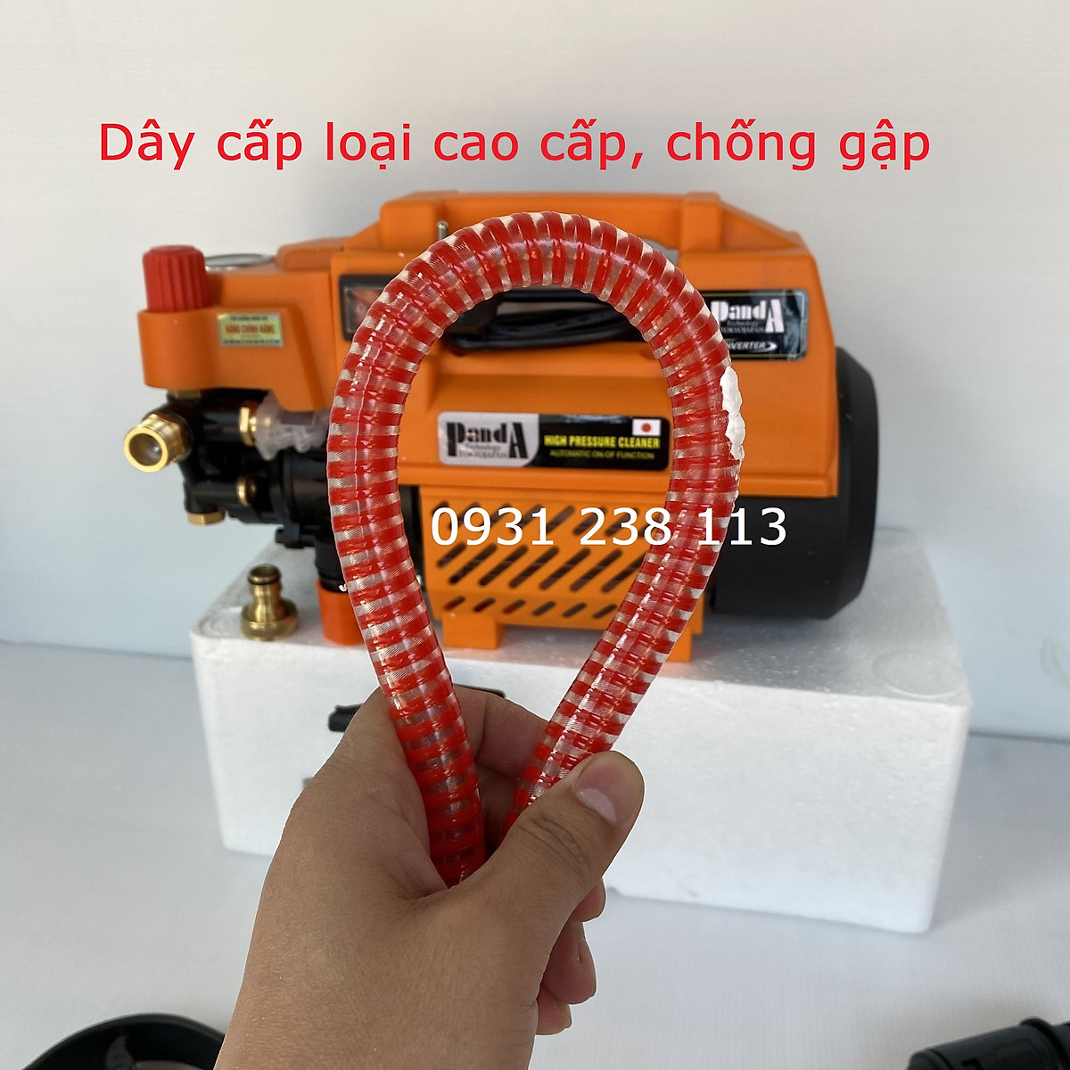 MÁY RỬA XE GIA ĐÌNH CÔNG NGHỆ INVERTER HOÀN TOÀN MỚI, MÁY XỊT RỬA ÁP LỰC CAO PANDA PD-889.