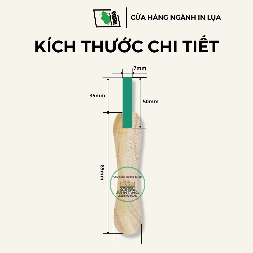 Dao gạt mực in lụa dày 7mm, độ cứng 65A xanh lá