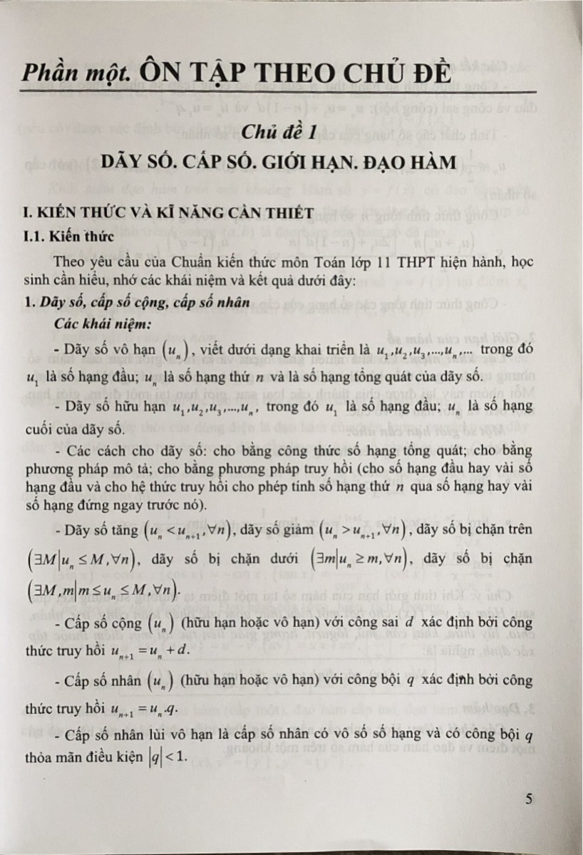 Hướng dẫn ôn tập kì thi trung học phổ thông quốc gia năm học 2019 - 2020 môn Toán