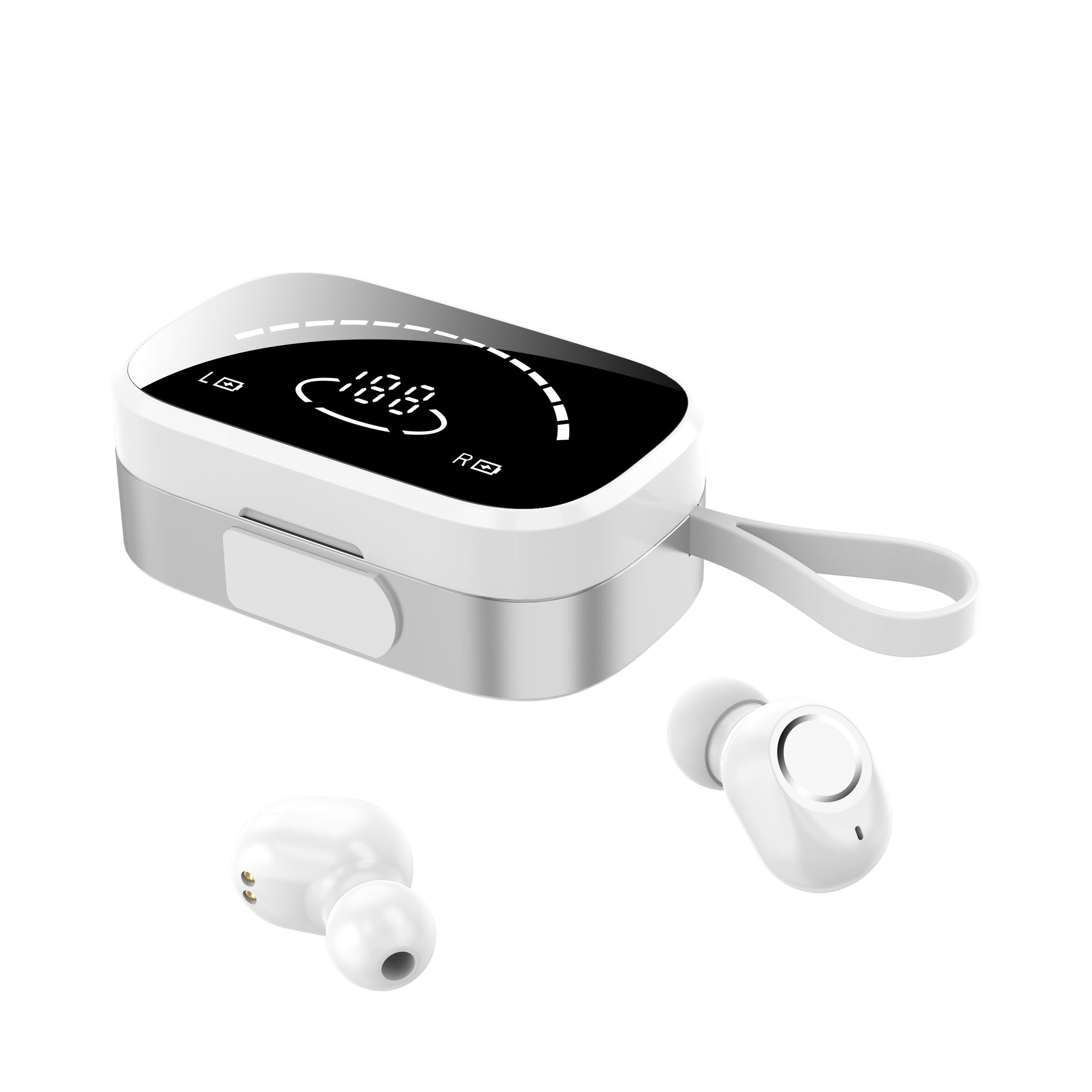 TWS Bluetooth 3500MAh Màn Hình Hiển Thị Đèn LED Sạc Hộp Tai Nghe Không Dây Thể Thao Chống Thấm Nước Tai Nghe Nhét Tai Tai Nghe Có Micro