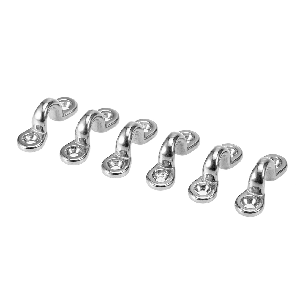 6 cái Kayak Pad Eyes bằng thép không gỉ dùng để buộc xuống boong thuyền