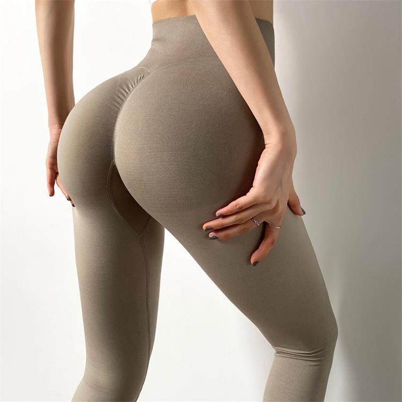 Cao Cấp Push Up Liền Mạch Thể Thao Legging Nữ Quần Tập Yoga Siêu Co Giãn Tập Gym Tập Thể Thun Thể Thao Quần Legging Chạy Quần