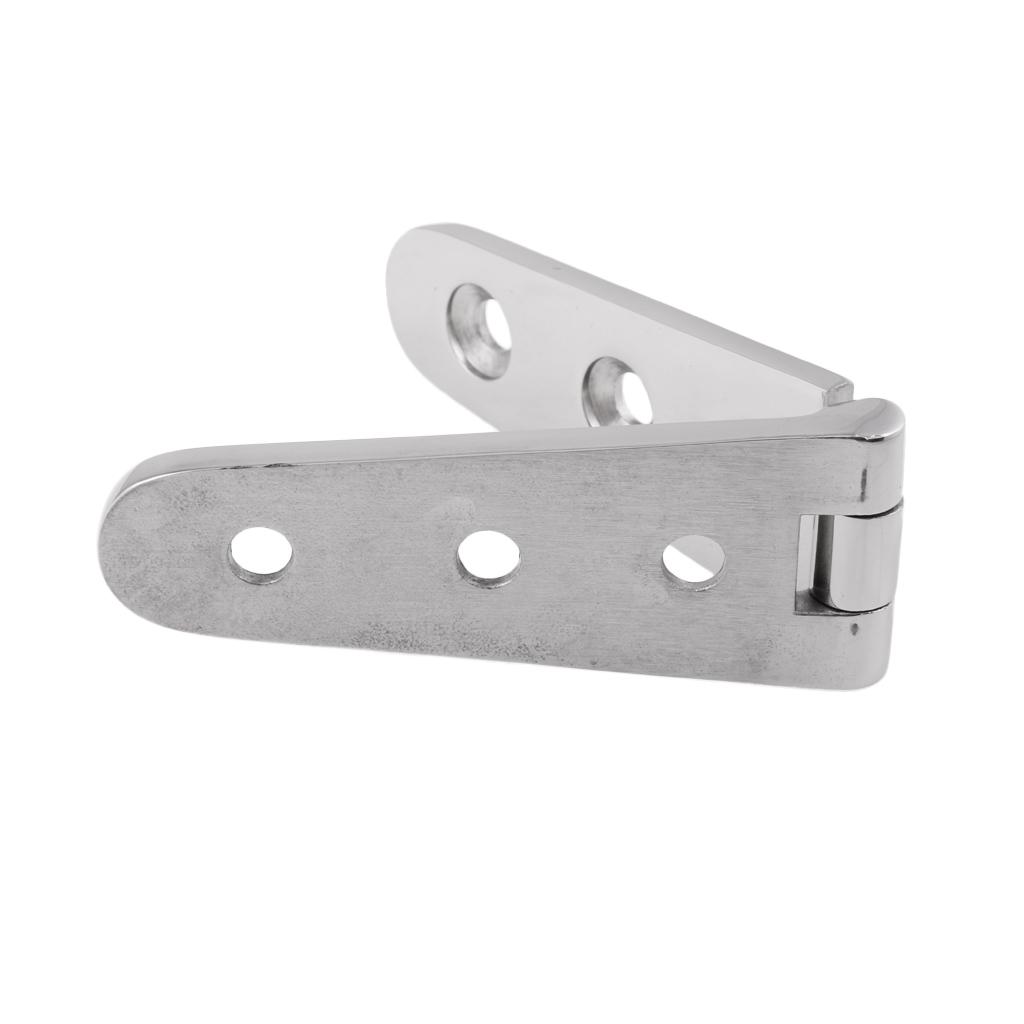 3pcs 6 inch Cast Strap Hinge For Marine Polished Stainless Steel Width 1''