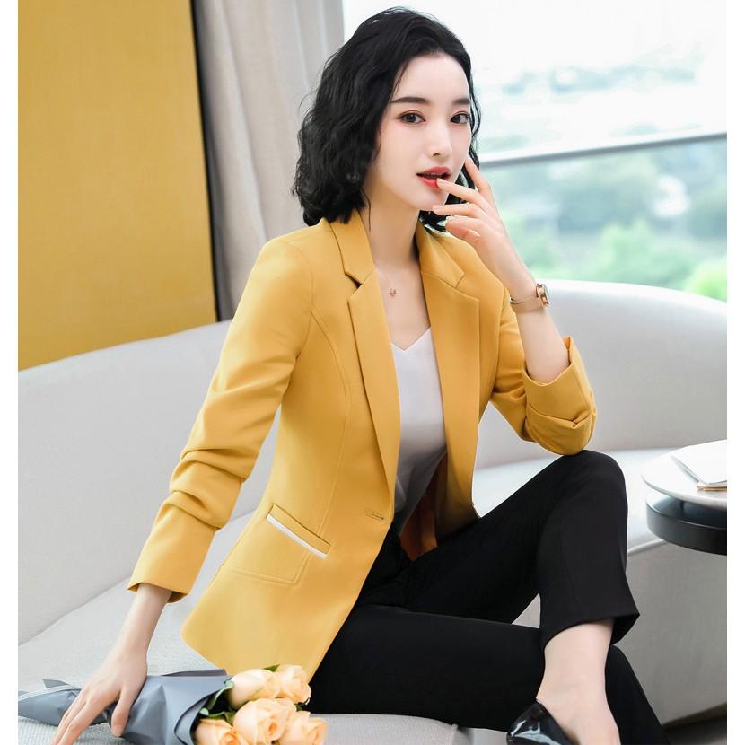 Áo vest nữ 1 lớp kiểu dáng Hàn Quốc, chất liệu Tuyết mưa BLY AK07 thời trang công sở cao cấp Thanh lịch Sang trọng