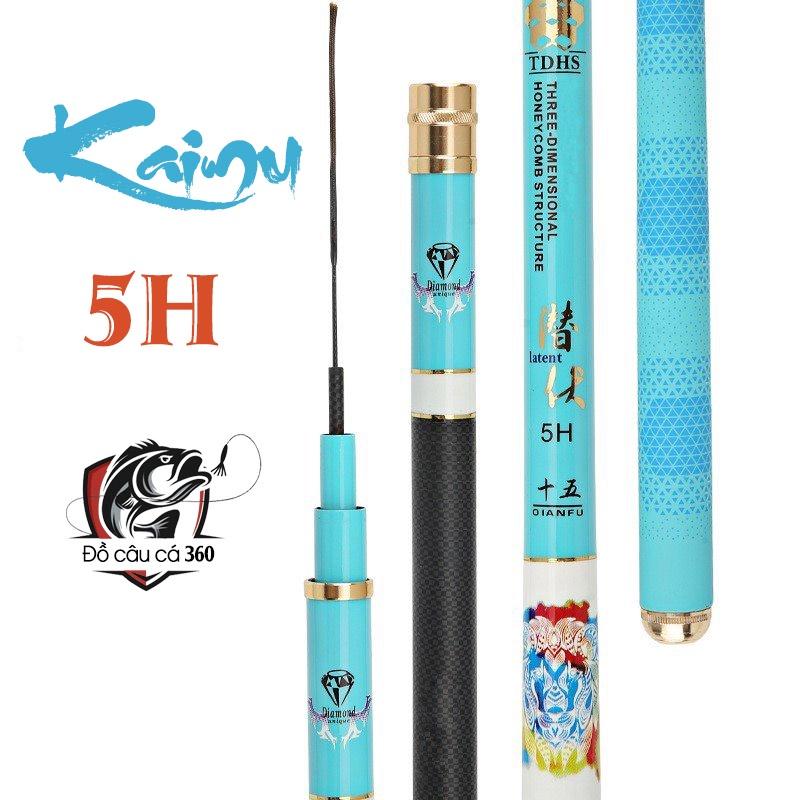 Cần Câu Đơn Câu Đài Kaiwu 5H Cần Câu Tay Carbon Tặng Kèm Đọt Phụ