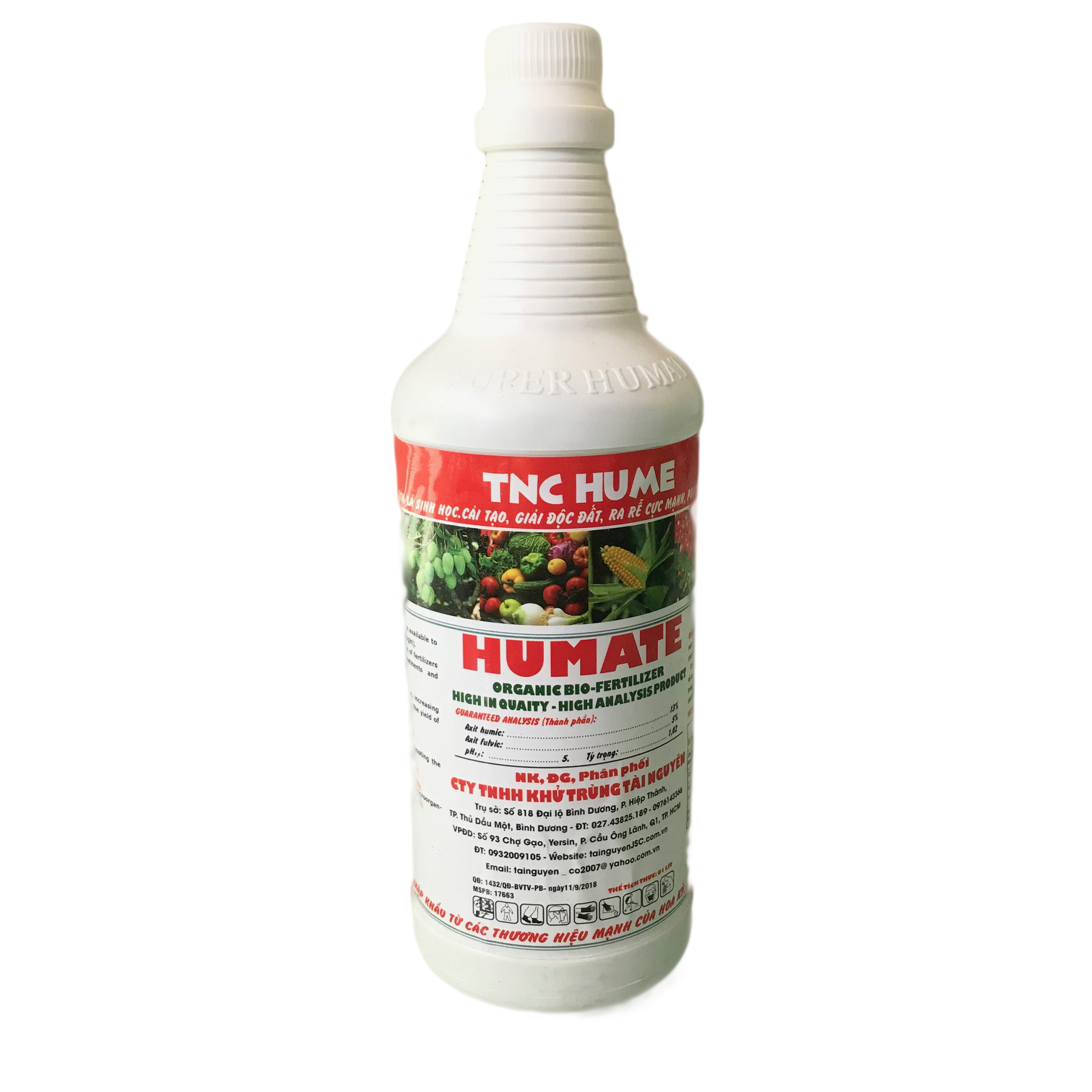 Phân Bón Lá Nhập Khẩu MỸ Chuyên Dưỡng Rể HUMATE chai 1 lít, Bổ sung hàm lượng cao Axid Fulvic và chất hữu cơ, Dùng cho tất cả các loại cây trồng