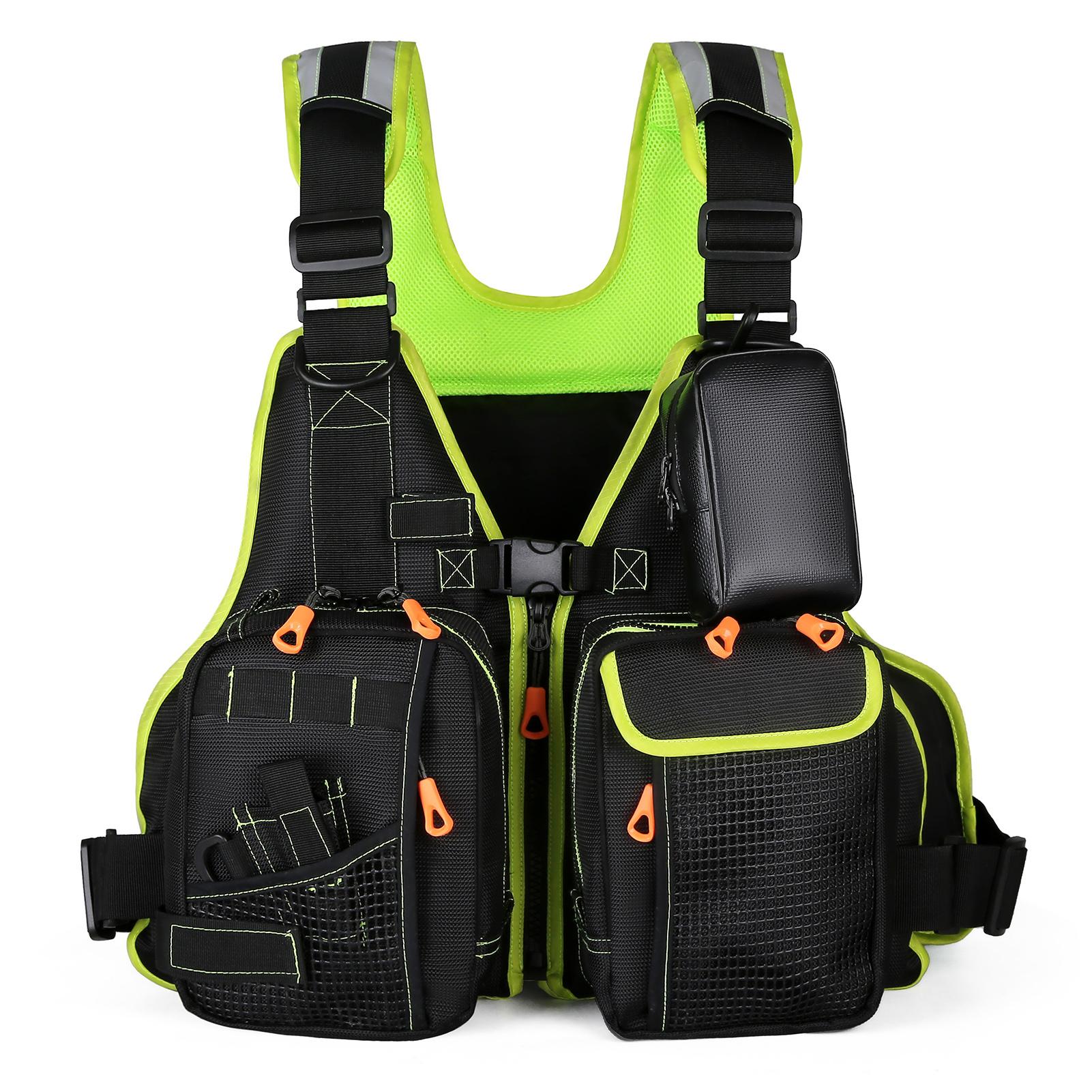Áo Khoác Vest Cắm Trại Đi Bộ Câu Cá Thể Thao Ngoài Trời Nhiều Túi J45