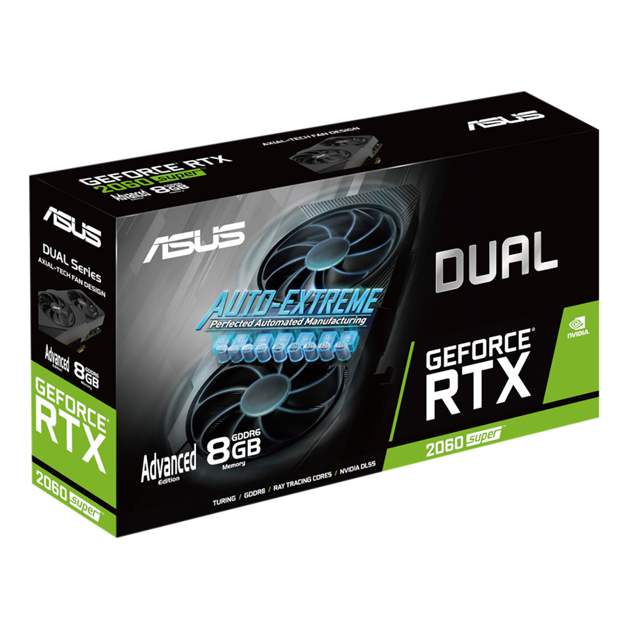 Card Màn Hình VGA ASUS DUAL-RTX2060S-A8G-EVO GDDR6 8GB 256-bit - Hàng Chính Hãng