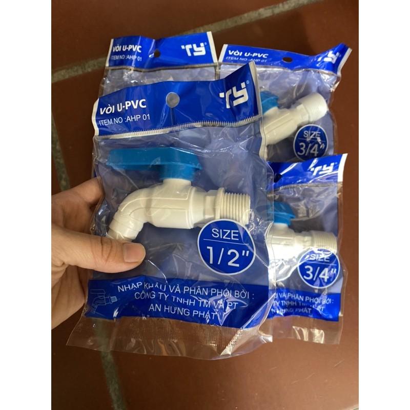 Vòi nhựa khoá nước u-pvc phi 21,27