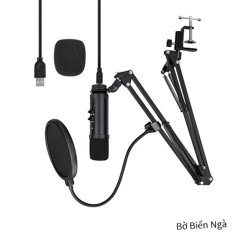 Micrô USB thuận lợi nhất điện thoại di động máy tính ghi âm video hội nghị bằng giọng nói trò chơi micrô trực tiếp Micrô máy tính để bàn USB