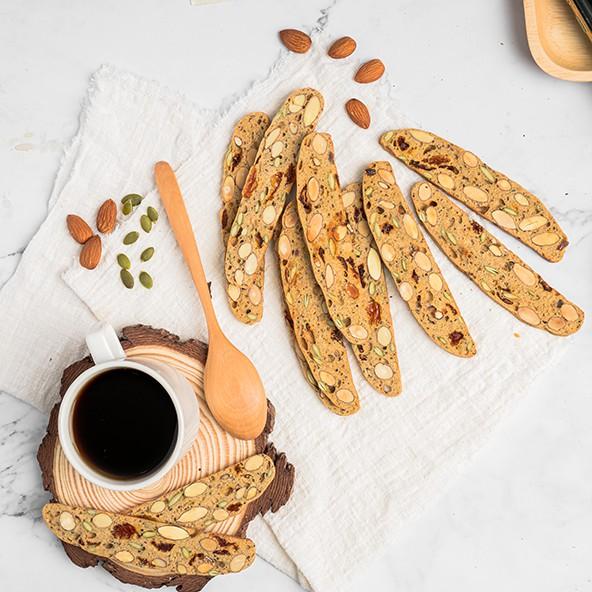 Bánh Biscotti Nguyên cám + Original + Trà xanh Siêu hạt VUA YẾN MẠCH ăn vặt Healthy