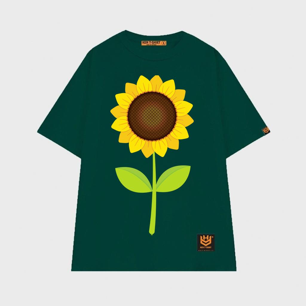 Áo thun unisex hoa Hướng Dương rực rỡ Sun flower shirt BND400 - Trắng