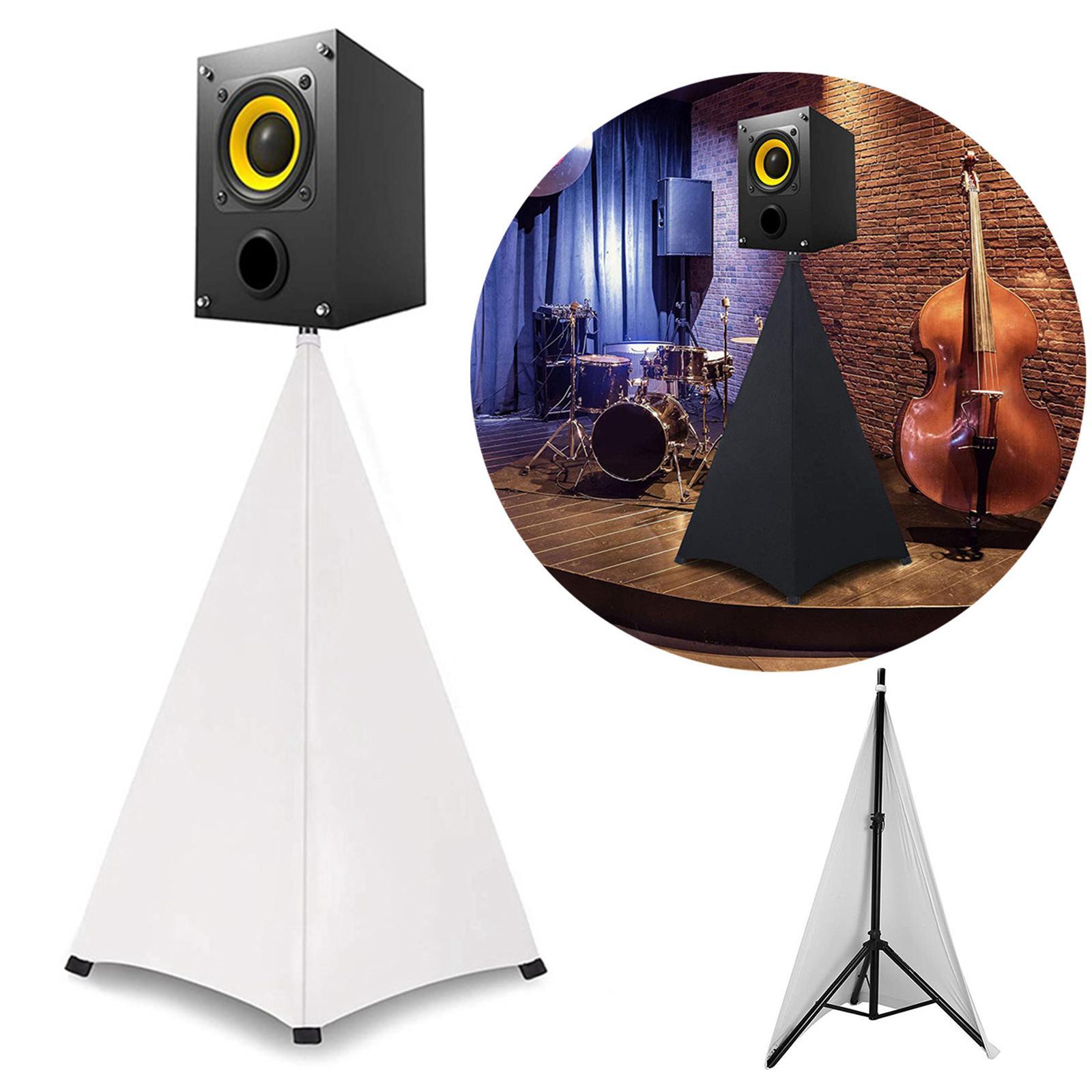Universal Speaker Stand Cover Stretchable Height Flexible for Wedding Stage