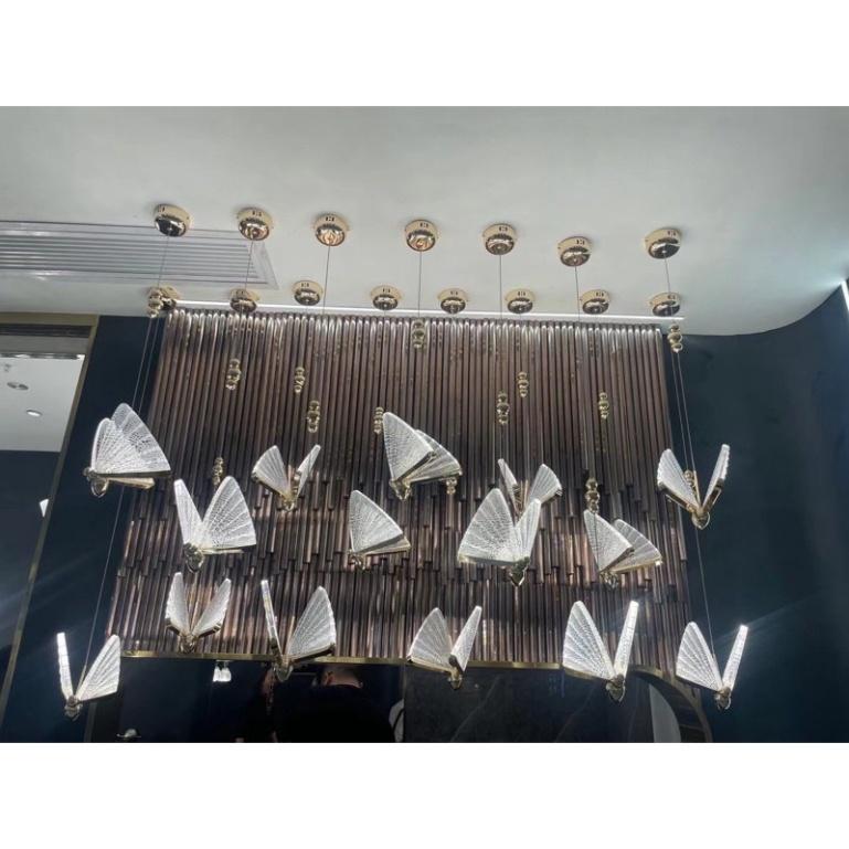 Đèn thả bướm trang trí,decor phong thái hiện đại,trẻ trung DT