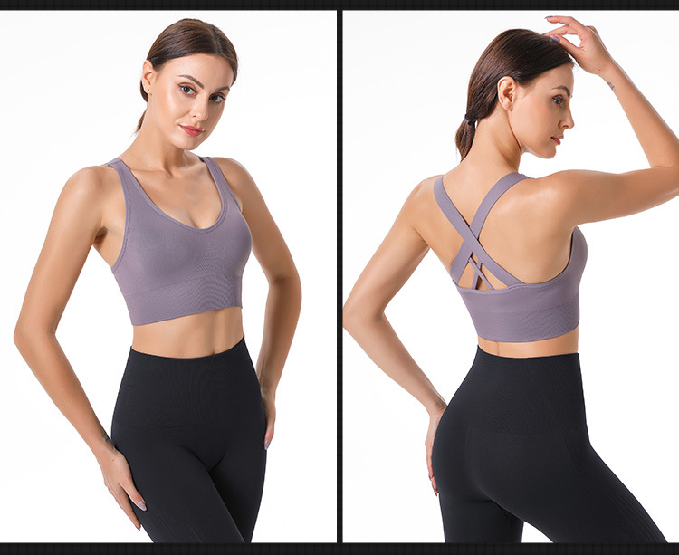 Áo Bra Chéo Lưng Vải Dệt Kim Cao Cấp Mẫu Mới Nhất