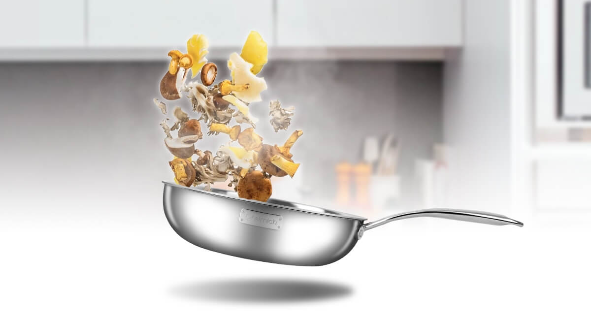 Chảo xào inox cao cấp đáy liền Elmich Trimax EL-4846OL 26cm, Hàng chính hãng, dùng mọi bếp - JoyMall