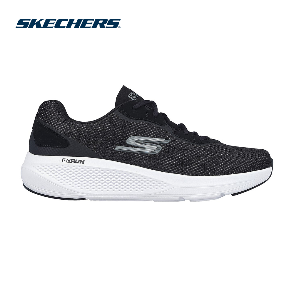 Skechers Nam Giày Thể Thao Chạy Bộ Giặt Máy Được, Tập Gym, Đi Học, Đi Làm, Thường Ngày GOrun Elevate Force Running Air-Cooled Goga Mat Machine Washable, Ortholite, Ultra Go - 220327-BKW