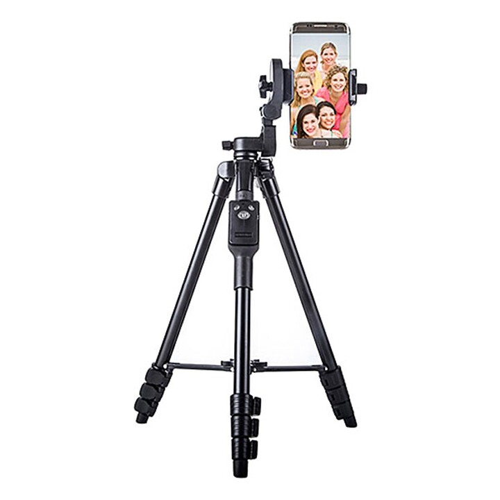 Tripod - Chân đế điện thoại, chân đế máy ảnh Yunteng VCT 5208 kiêm giá đỡ có remote Bluetooth điều khiển chụp từ xa