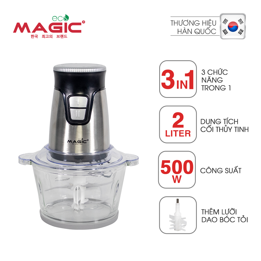 Máy xay thực phẩm đa năng 3in1 Magic Eco AC-17 2L - Hàng chính hãng