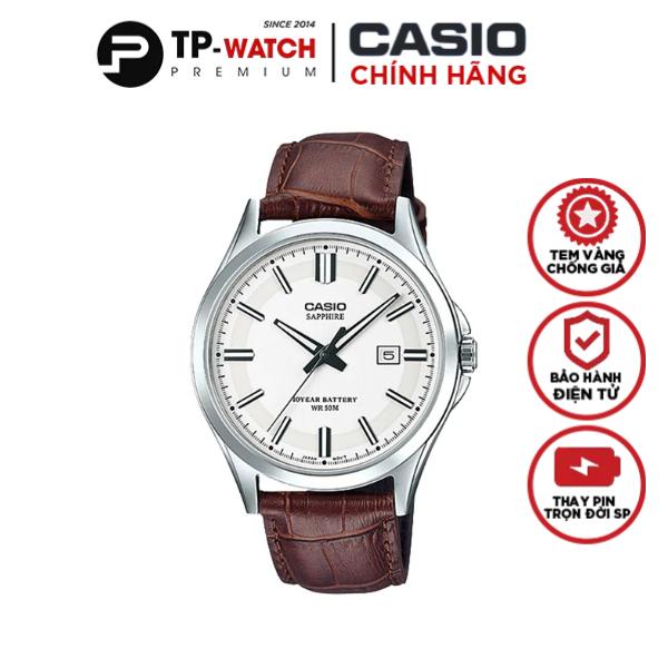 Đồng Hồ Nam Dây Da Casio Standard MTS-100L-7AVDF Kính Sapphire Chính Hãng Pin 10 Năm - MTS-100L-7A