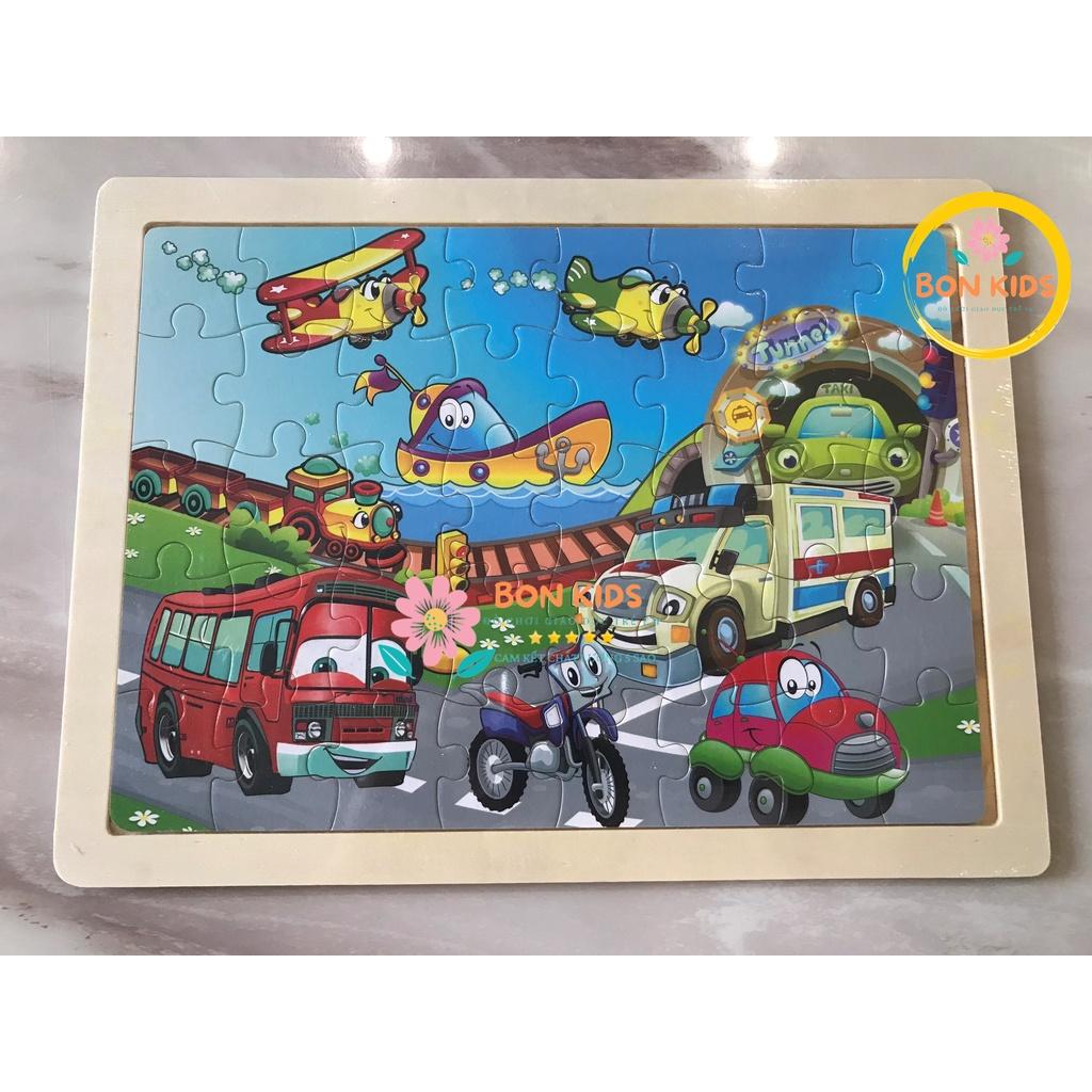 COMBO 5 tranh xếp hình 40 mảnh puzzle cho bé - Đồ chơi giáo dục thông minh trẻ em