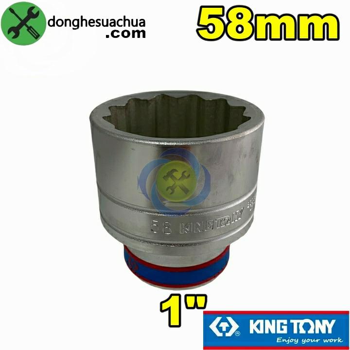 Tuýp 58mm loại 1 inch ngắn 12 cạnh Kingtony 833058M